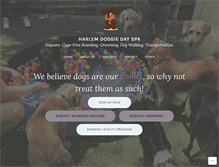 Tablet Screenshot of harlemdoggiedayspa.com